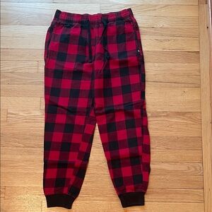 Red and Black Buffalo Plaid Jogger Pajama Pants